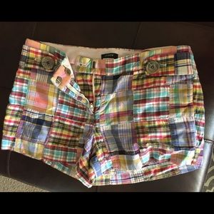 J Crew Plaid Shorts-NEW